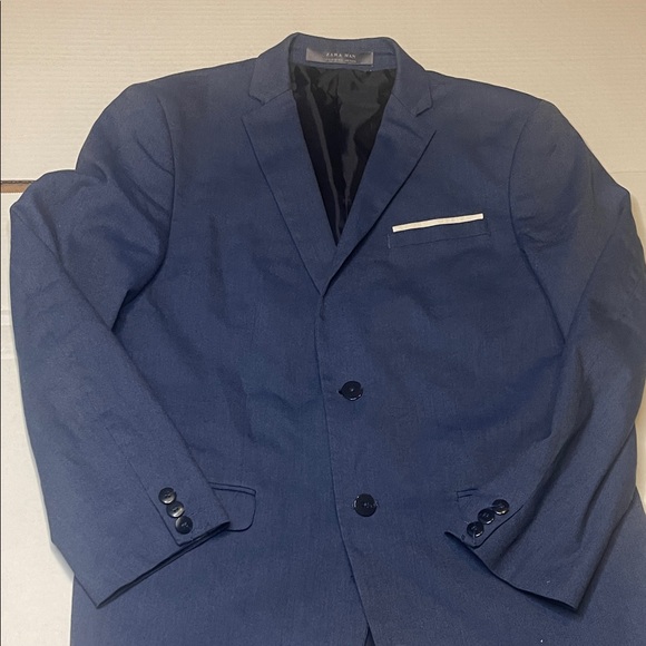 Men's Blue Blazer - Picture 5 of 8